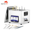 Skymen Benchtop 15L Low Noise Ultrasonic Cleaner Oil Rust Remove Metal Engine Ultrasonic Cleaning Equipment